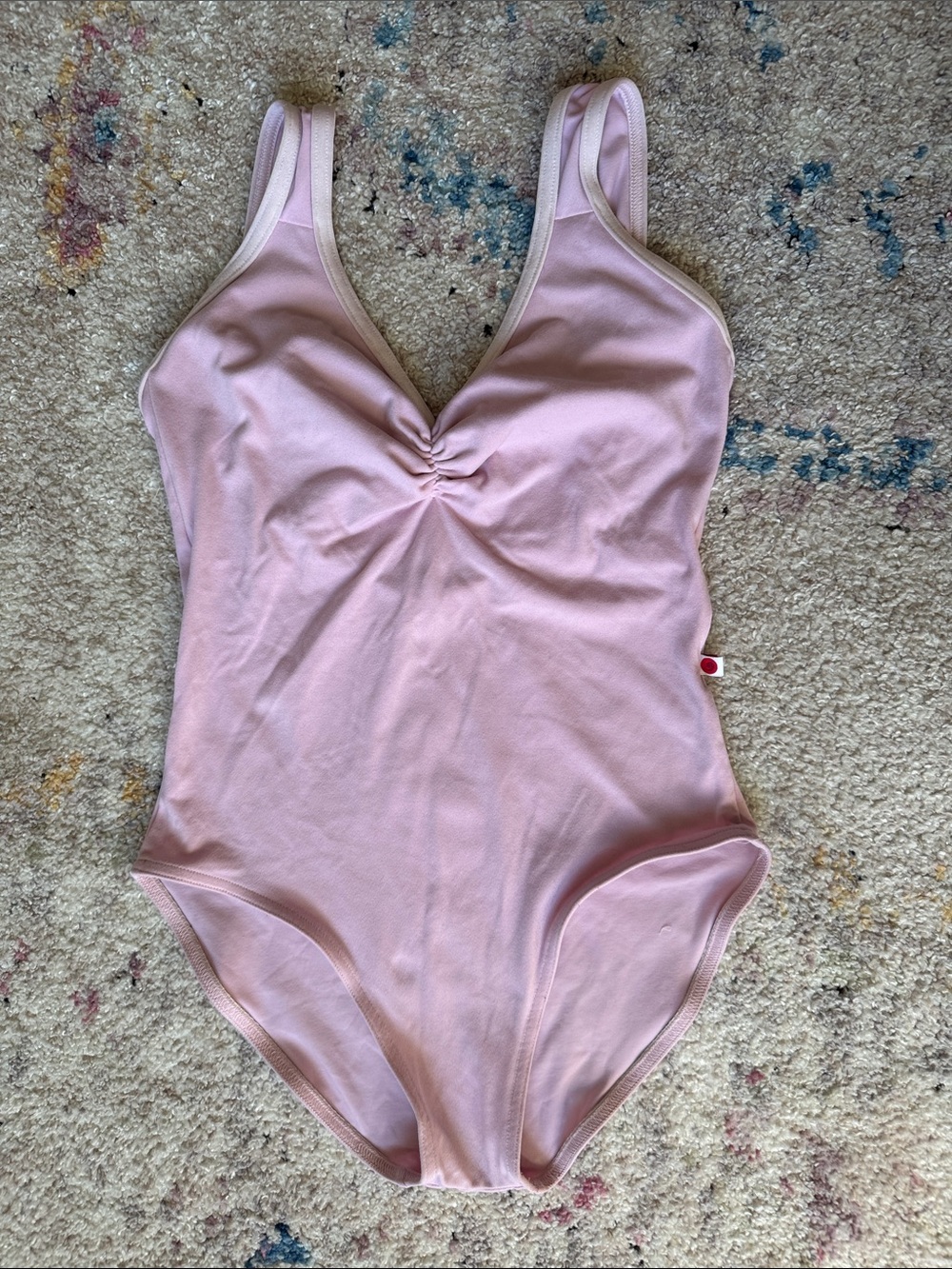 Yumiko Light Pinkish Purple Tank Leotard with Ruched Front